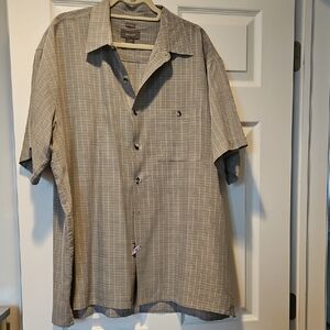 Men's Casual Button Down Shirt - Tan